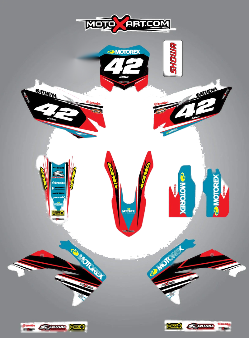 Honda CRF 250 (2010-2013) - STRIKE Style Custom Graphic Kit
