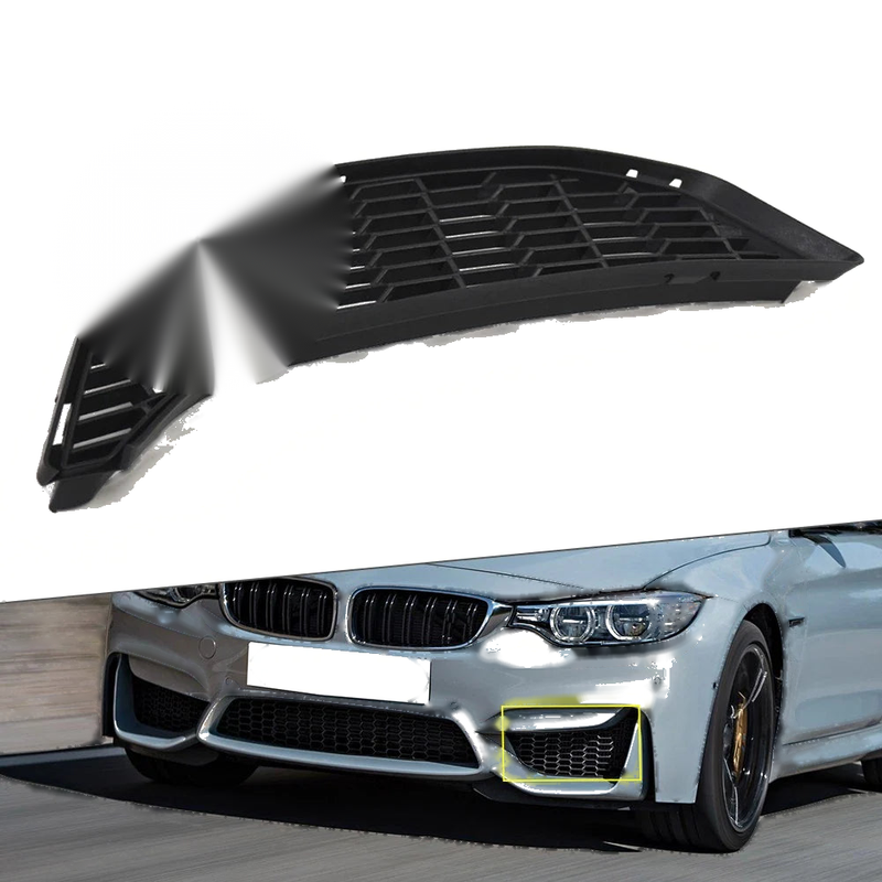 BMW M3 M4 F80 F82 F83 Front Bumper Fog Light Grille Trim (2012-2018)
