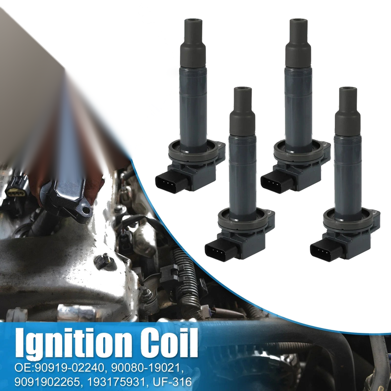 Toyota Echo L4 1.5L 4pcs Ignition Coils (2000–2005)