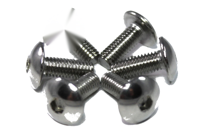 Motorcycle 6x m6 x 16mm Stainless Steel Fairing Bolts