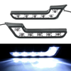 Vehicles 2PCS L Shaped Car 6LED 12V DRL Waterproof Driving Fog Light Lamp