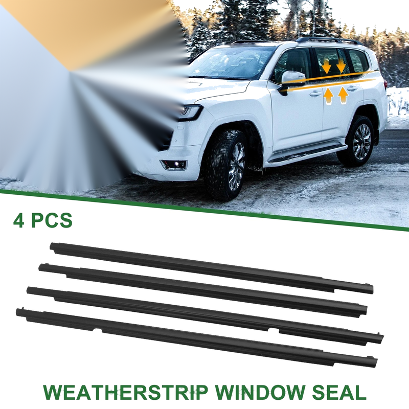 Toyota Land Cruiser 4pcs Weatherstrip Window Seal (2008-2015)