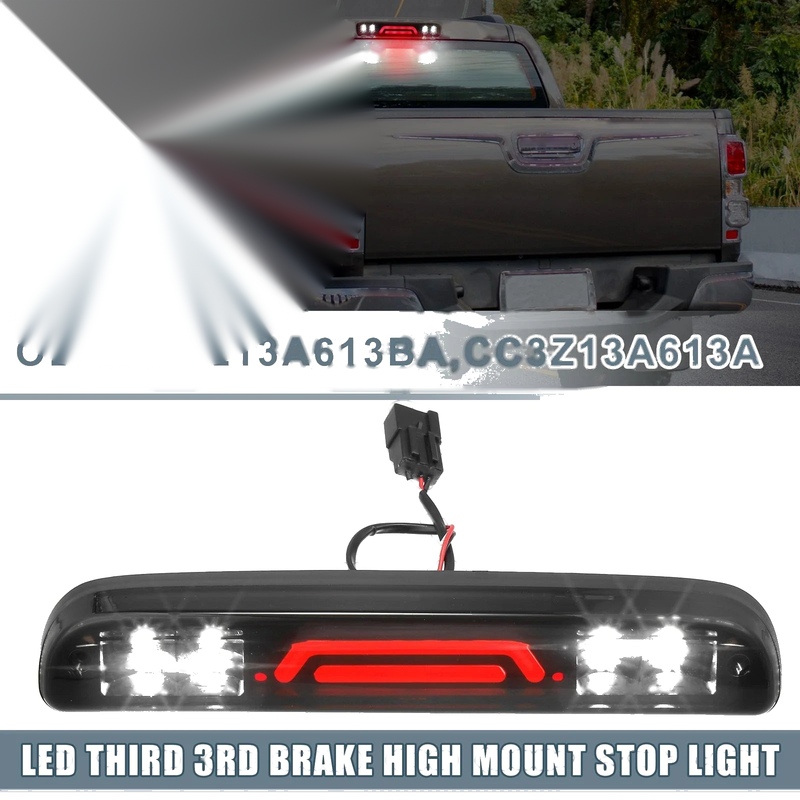 Ford (2004-2008) - Black Housing Smoked Lens High Mount Stop Light