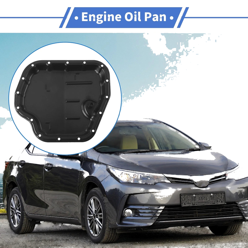 Toyota Corolla 2014-2022 Aluminum Alloy Black Engine Oil Pan