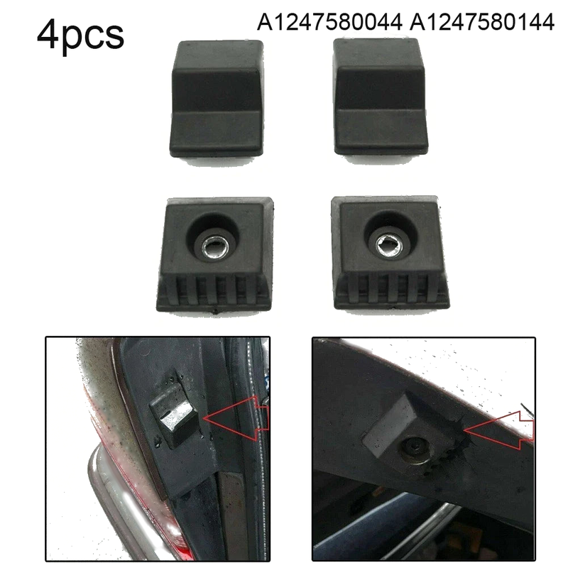 Mercedes E Class W124 A124 C124 4 x Black Trunk Stop Buffer