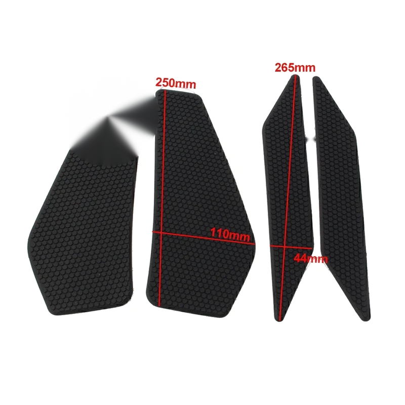 Kawasaki EX400 Ninja 400 4x Side Tank Traction Grips Pads (2018-2021)