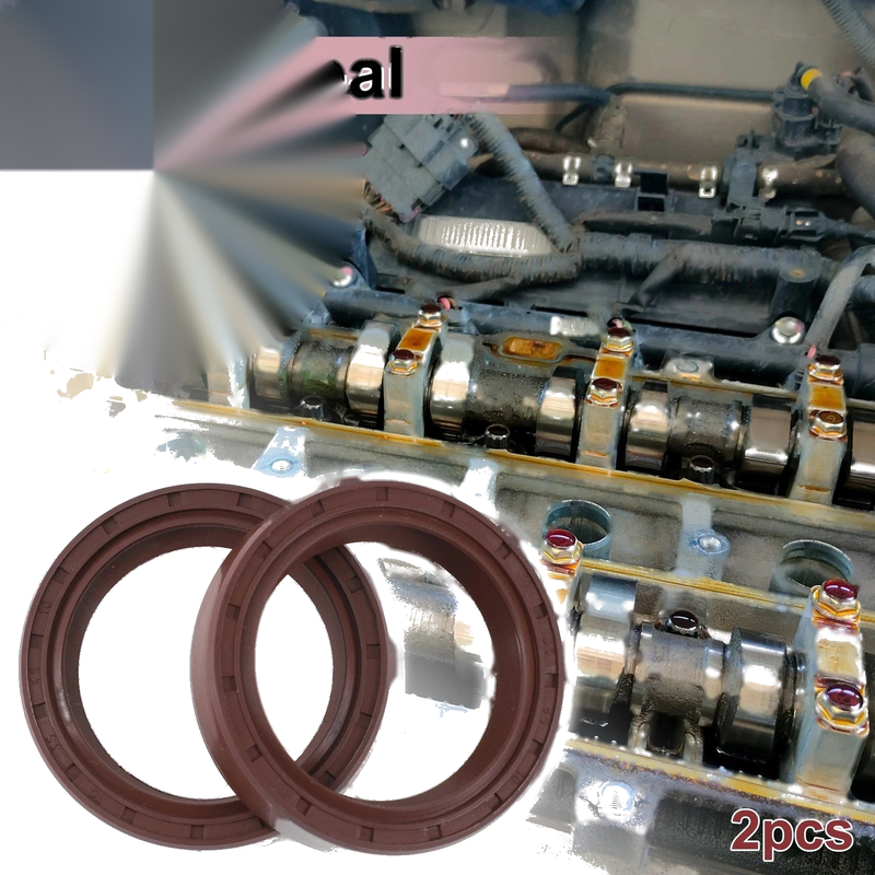 Make Model Oil Seal 2 x 35x45x10mm Rotary Shaft Seal FKM Rubber Brown