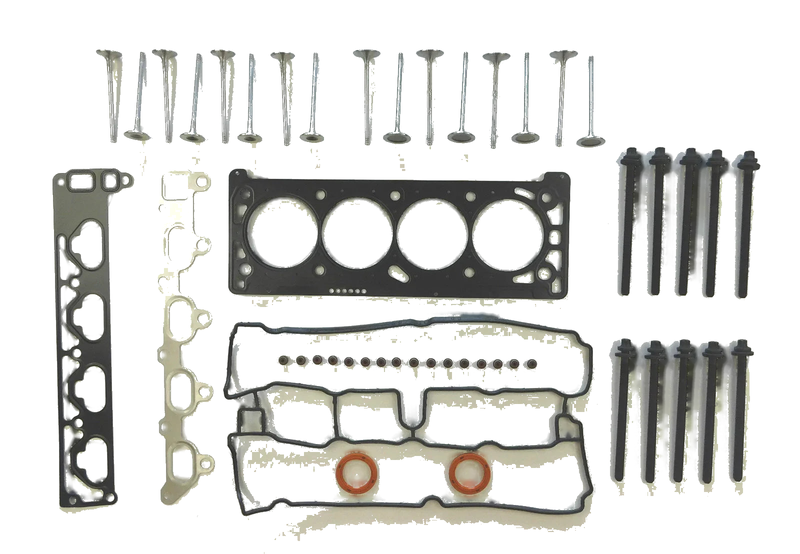 ASTRA CORSA MERIVA TIGRA VECTRA ZAFIRA 1.8 HEAD GASKET SET BOLTS VALVES 16