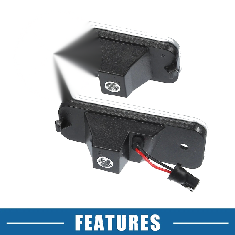Hyundai Santa Fe 2 x White LED License Plate Lights (2013-2016)