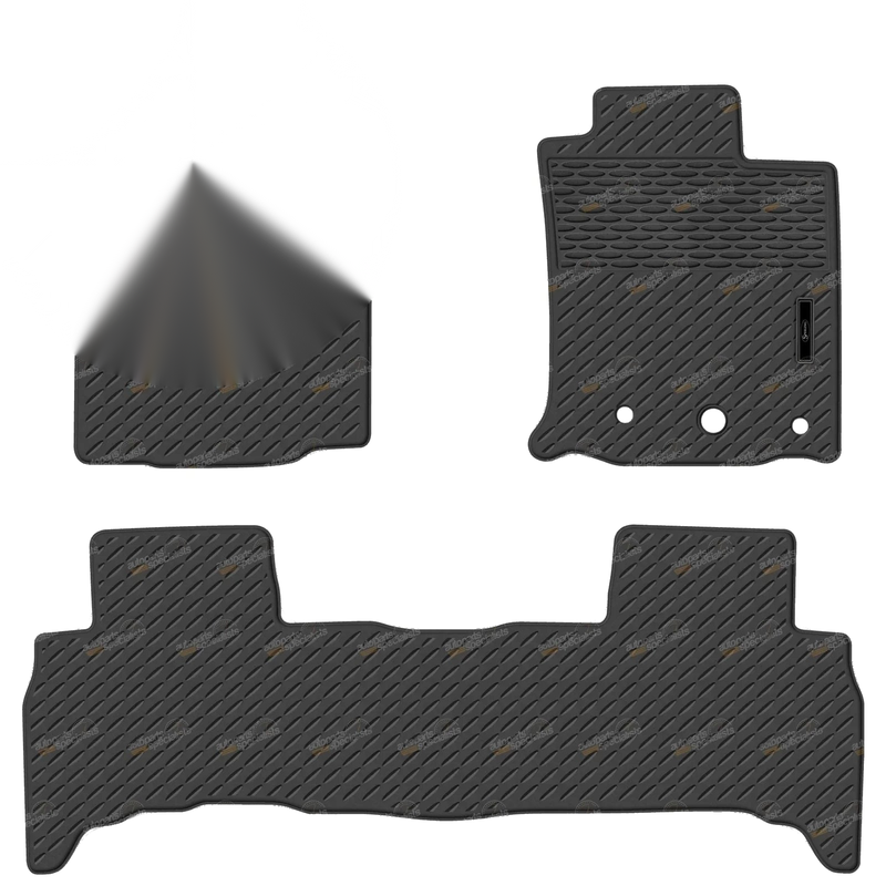 Toyota Prado 150 Series Front & Rear Moulded Rubber Car Floor Mats