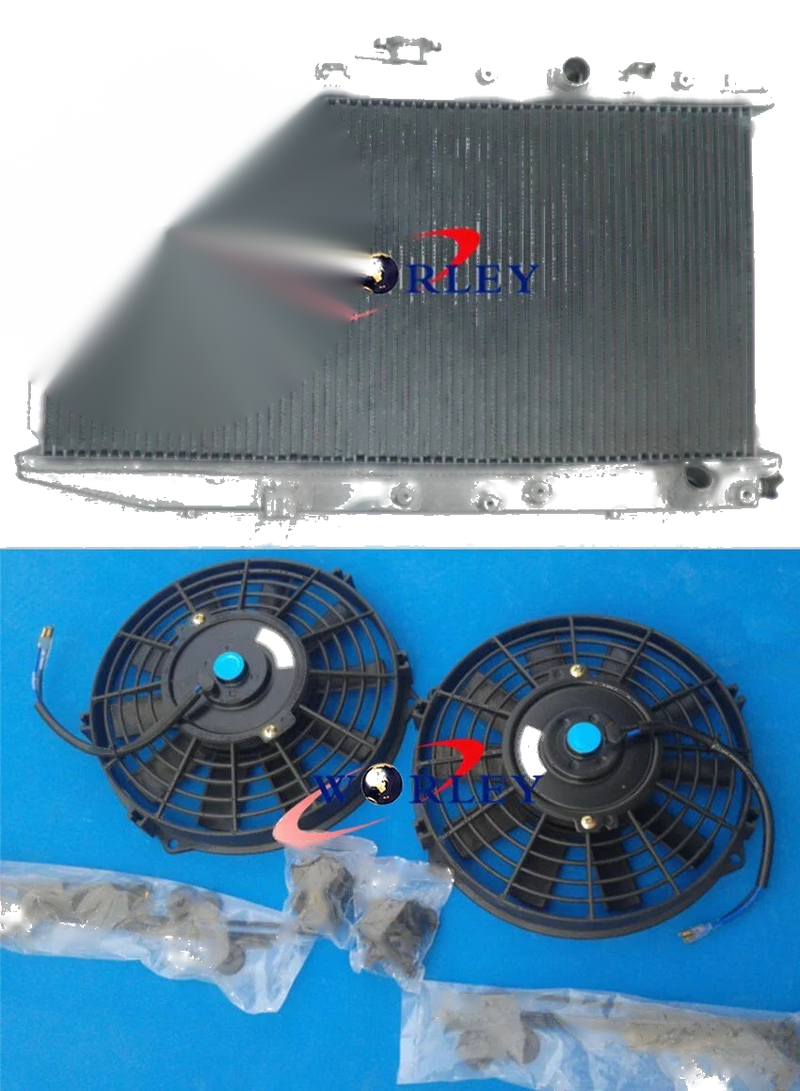 Honda Civic CRX 1.5L 1.6L Aluminum Radiator + Fan (1988-1991)