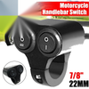 ATV 10A Switch 22mm 7/8" Dual Button Fittings Fog Spot Light Handlebar