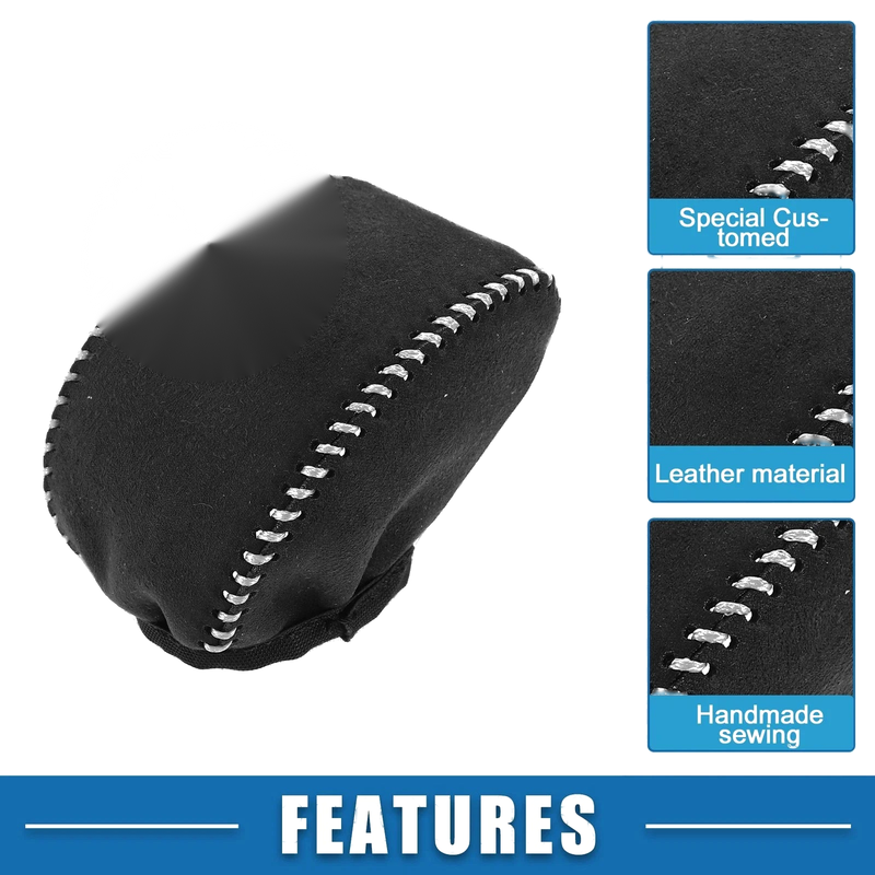Toyota RAV4 (2019-2022) Black Gray Stitches Auto Gear Shifting Knob Cover