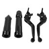 BMW S1000R S1000RR Black Extendable Brake Clutch Levers Grip Set (2010-2023)