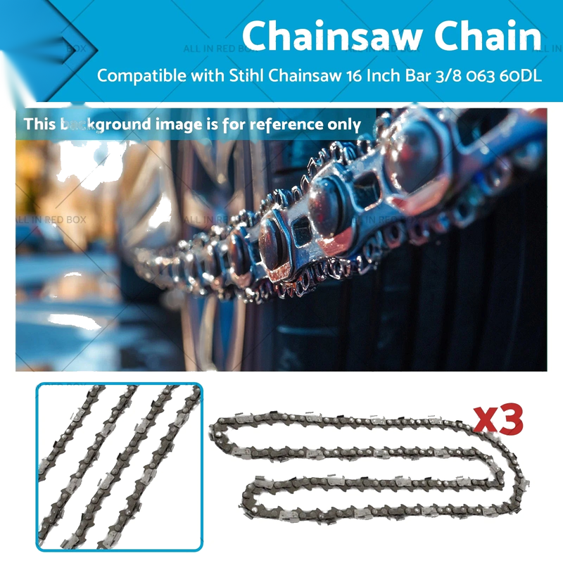Stihl Chainsaw 3 x 16" Chainsaw Chain 3/8 .063 60DL