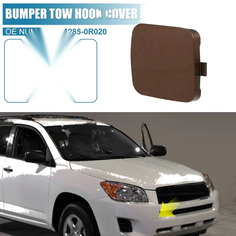 Toyota RAV4 (2009-2012) Bright Dark Brown Front Tow Hook Caps
