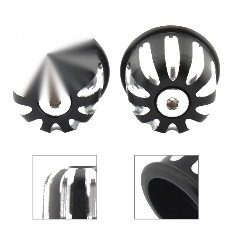 Triumph Street Speed Twin T120 T100 Handlebar Bar End Plug Caps (2016-2022)