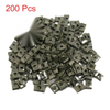 200pcs Dark Green Metal Motorcycle Fairing Bolts Screws U-Type Fastener Clips