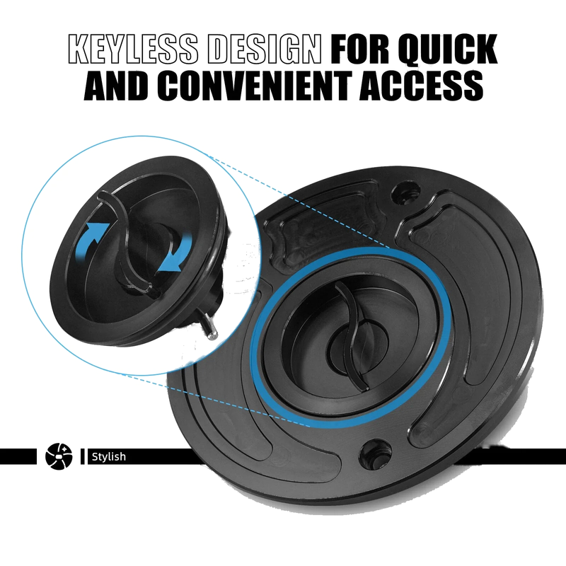 Kawasaki Z1000, ZX6R, ZX6RR, ZX9R CNC Fuel Tank Gas Cap Cover (2003-2023)