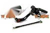Suzuki GSXR600 GSXR750 (2008-2010) Black Rearset Footrest Pegs