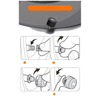 Car Use Wireless TPMS Tire Pressure Monitor APP Dual Screen USB 12V ACC