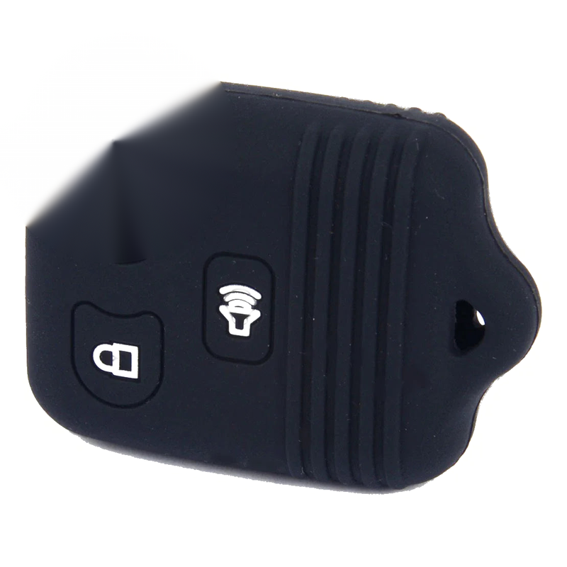 Ford F-150, Mercury, Lincoln, Mazda Black 3 Button Silicone Key Cover Case