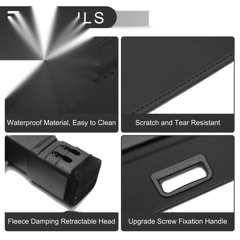 Toyota 4Runner (2003-2009) Gloss Black Retractable Cargo Cover