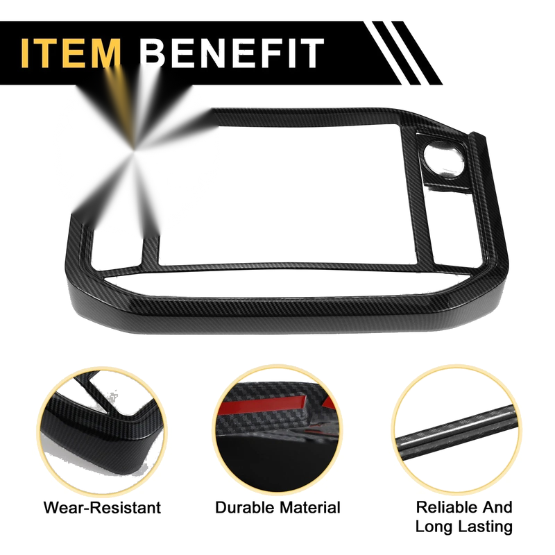 Ford F-150 (Carbon Fiber Pattern) 1 Set GPS Panel Sticker Cover