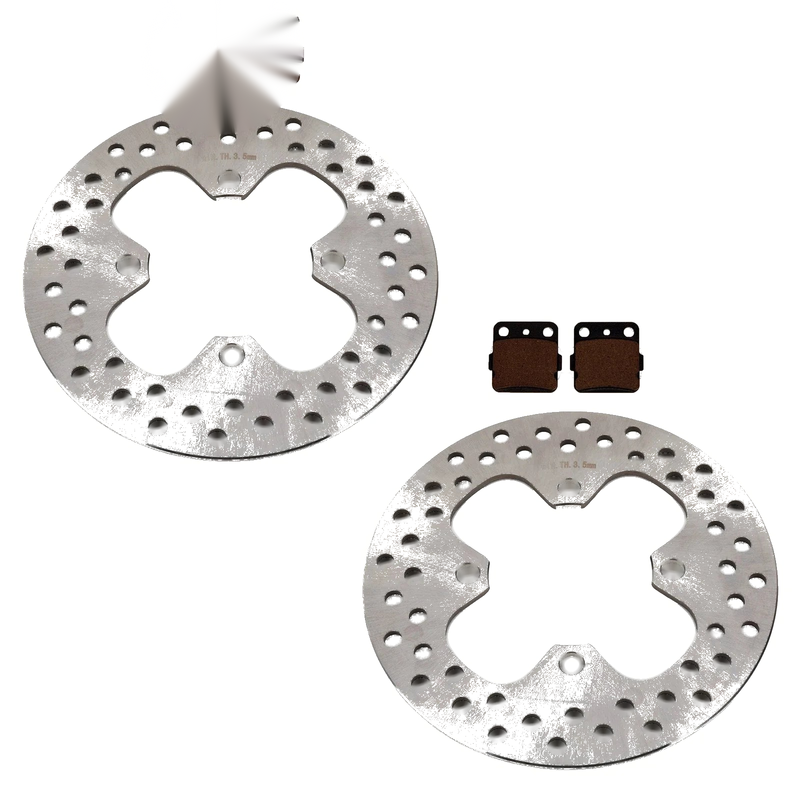 Honda Rancher 420 Front Brake Rotors & Semi-Metallic Pads (2014–2025)