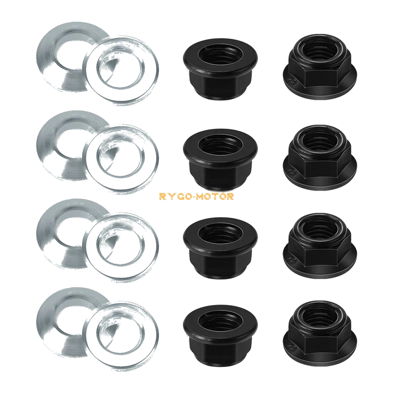Yamaha RAPTOR 660 16PCS Wheel Lug Flange Nuts Stainless Steel (2001–2005)