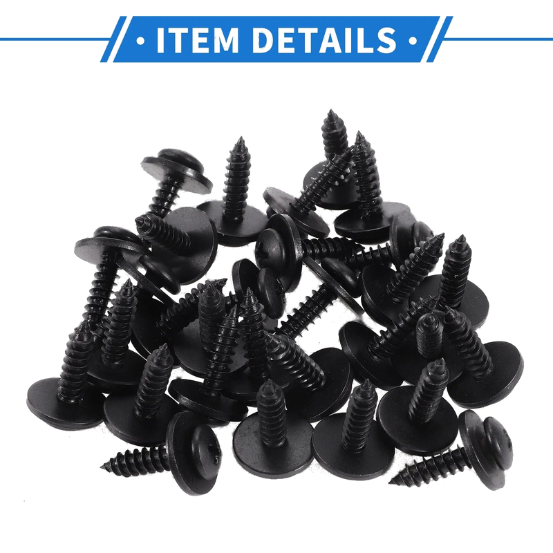 Honda Accord 30 Pcs Fender Liner Splash Shield Bumper Cover Screws (06-07)
