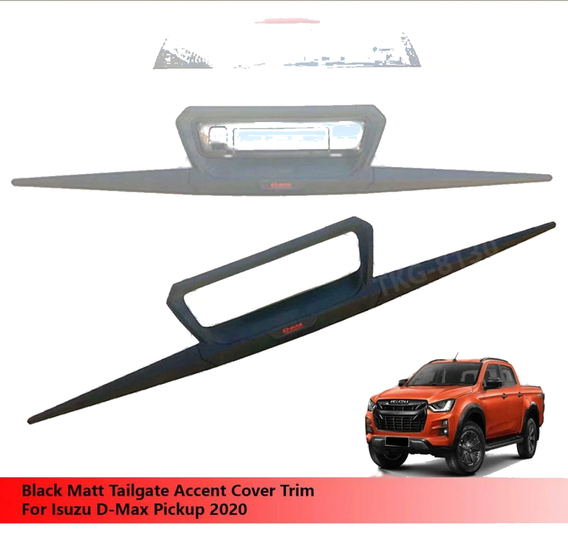Isuzu D-Max Dmax Black Matt Tailgate Accent Cover (2020)