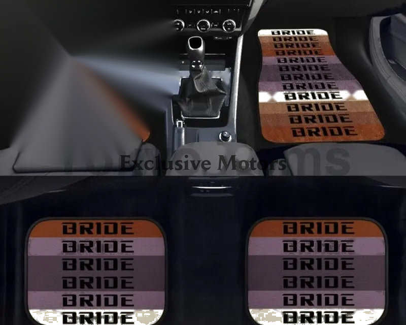 Custom Universal Bride style Floor Mats Brown
