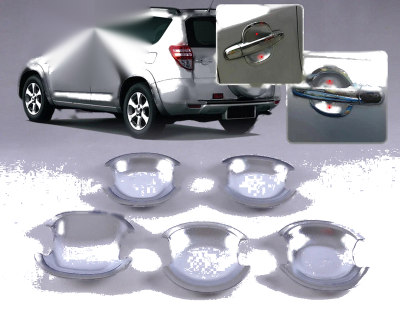 Toyota RAV4 5 x Chrome Door Handle Cup Bowls (2006-2009)
