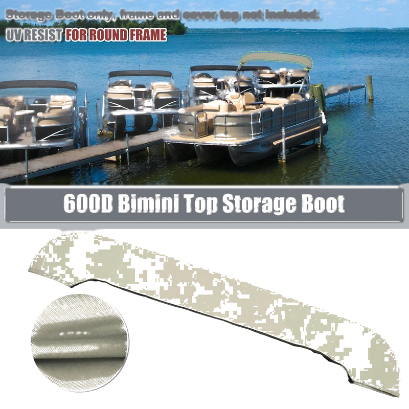 Boat Bimini Top Storage Boot Sock 73-78" W