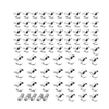 Harley Touring Road King Street Glide 75X Chrome Engine Bolt Caps (07-16)