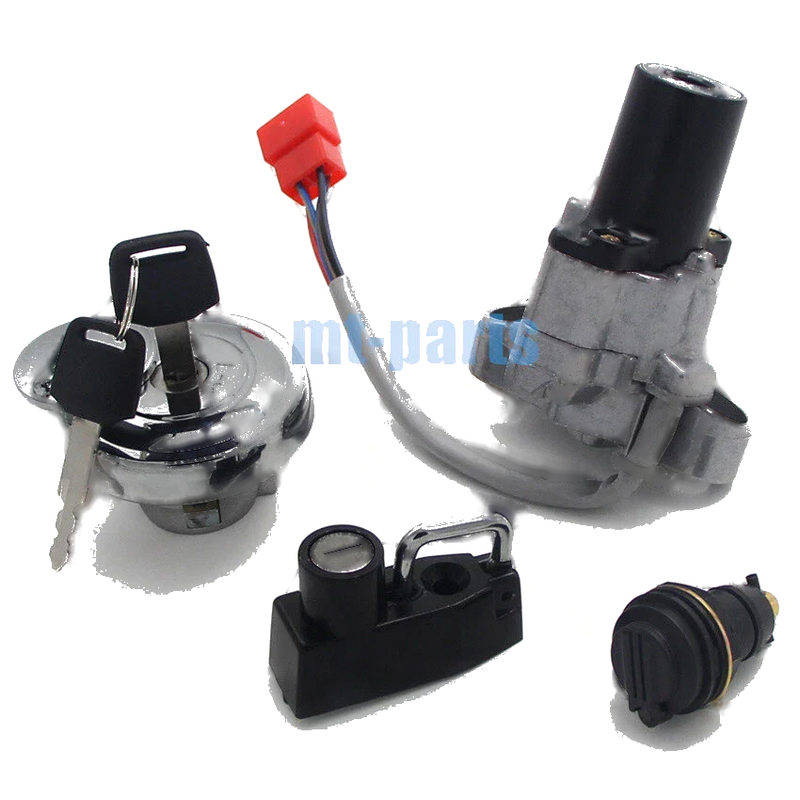 Yamaha XVS650A V-Star Classic Ignition Switch Tank Cap Lock Set (1998-2016)