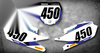 YZF 450 Custom Number Plates & STORM Style Graphics Stickers (2018-2019)