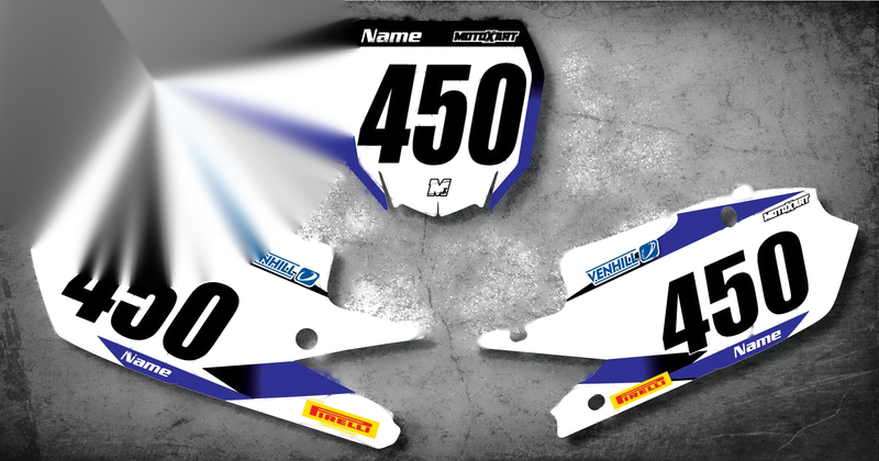 YZF 450 Custom Number Plates & STORM Style Graphics Stickers (2018-2019)