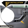 Jeep Wrangler White Front Rear Door Handle Panel Bezel Cover Trims (2007-2023)