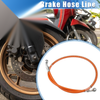 Motorcycle Hydraulic Brake Hose Line Pipeline / 80cm 31.5in 10mm / Orange
