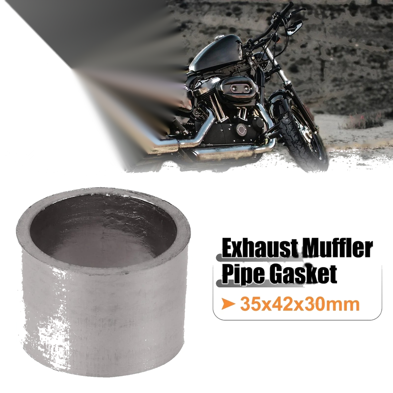 Motorcycle Exhaust Muffler Pipe Gasket Graphite Seal Ring / 35mm ID 42mm OD