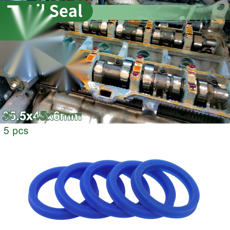 Rotary Shaft Seal TPU Oil Seal 35.5x45x6mm 5 pcs
