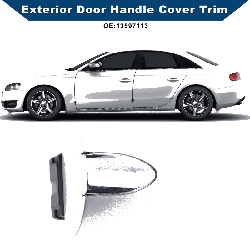 Buick LaCrosse Exterior Silver Tone Door Handle Cover Trim (2017 - 2019)