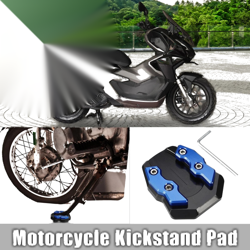 Honda ADV-160 Black Blue Wrench Kickstand Pad (2022–2022)