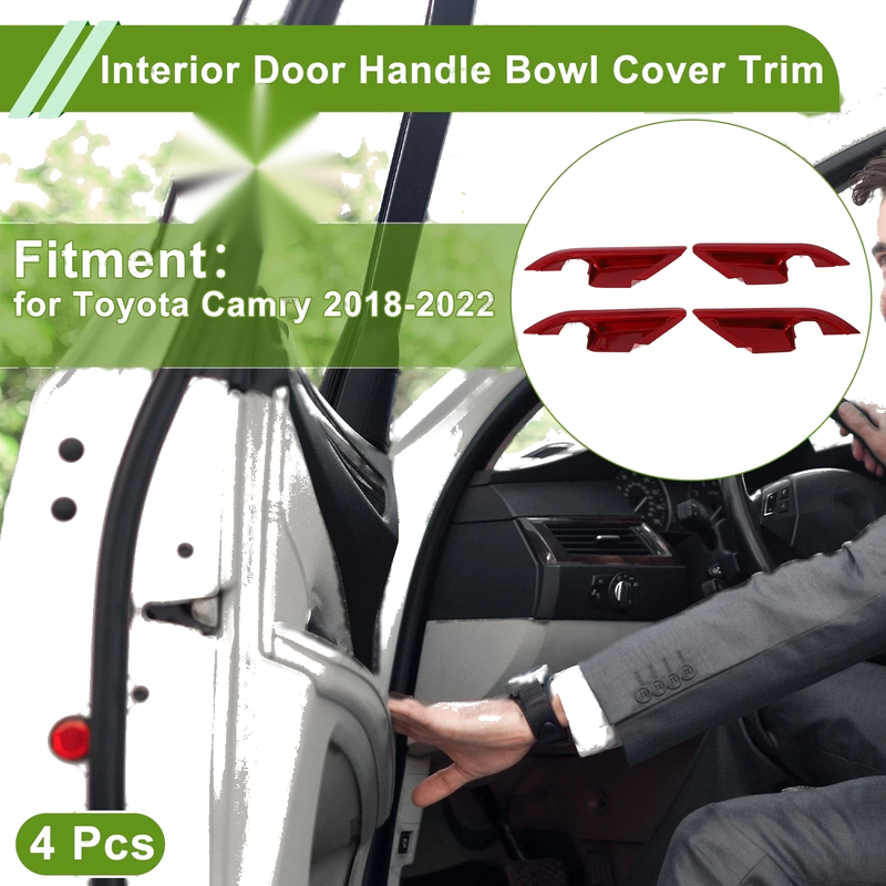 Toyota Camry Interior Door Handle Bowl Cover Trim / 4 Pcs / (2018–2022)