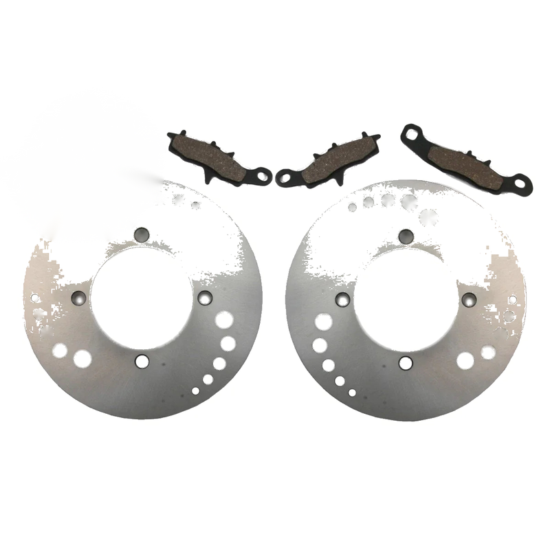 Kawasaki Prairie 650 2x Front Disc Brake Rotors & Brake Pads (2002–2003)