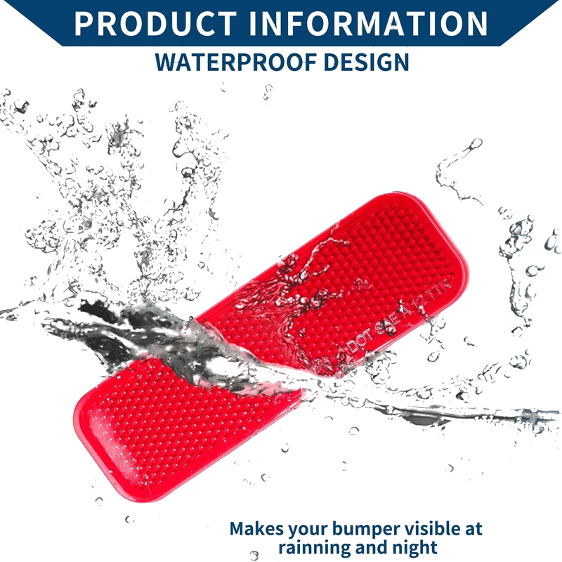 Ford Transit 2015-2022 Rear Right Bumper Reflector (2 x Red)