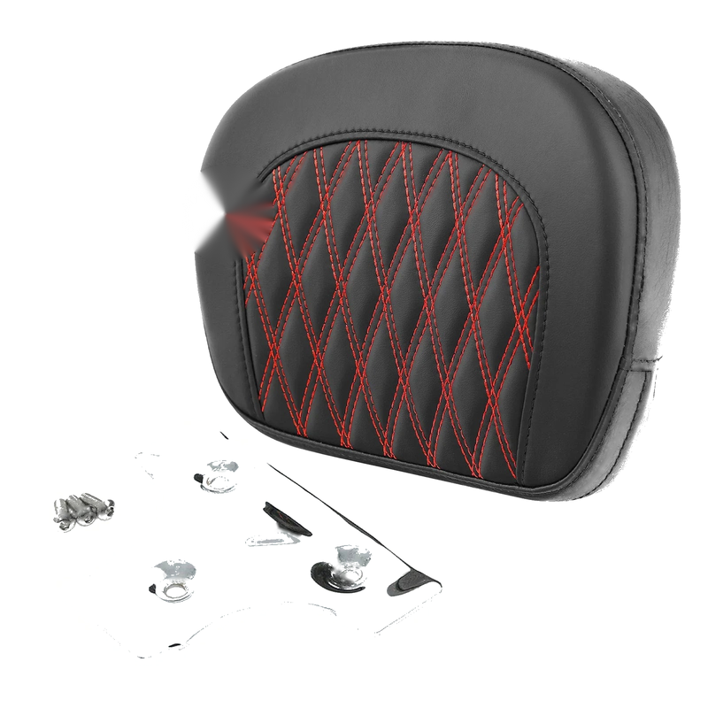 Harley CVO Road Street Glide Black Sissy Bar Passenger Backrest Pad