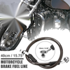 Motorcycle 40cm Brake Clutch Oil Hoses Line Pipe Throttle Gas Line